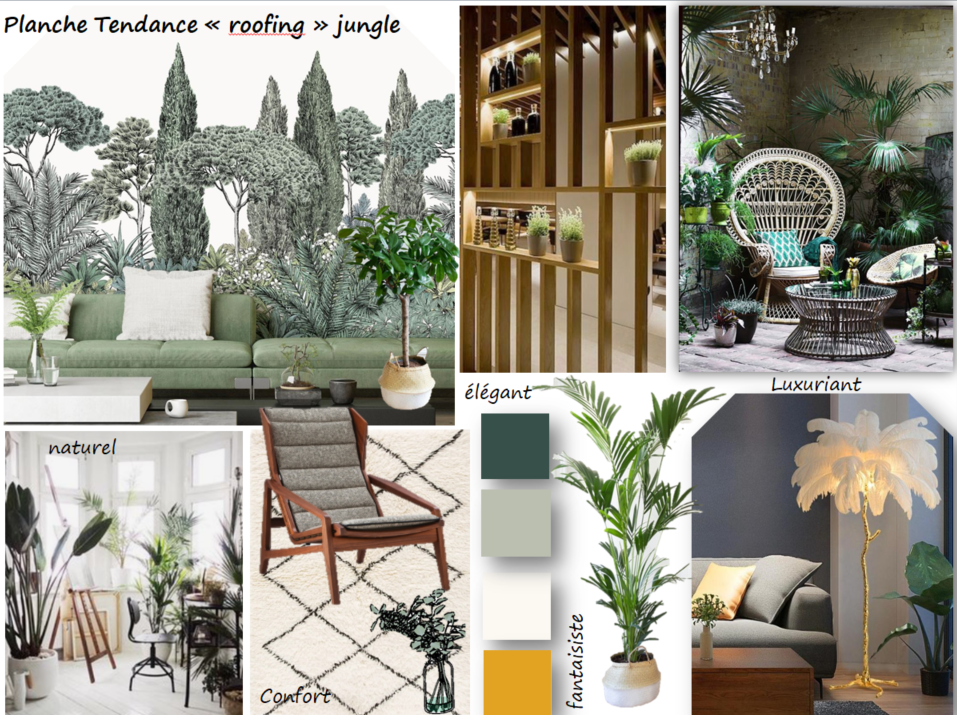 planche tendance décoration pièce jardin