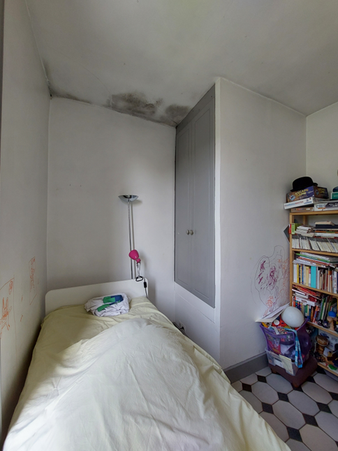 petite chambre avant travaux